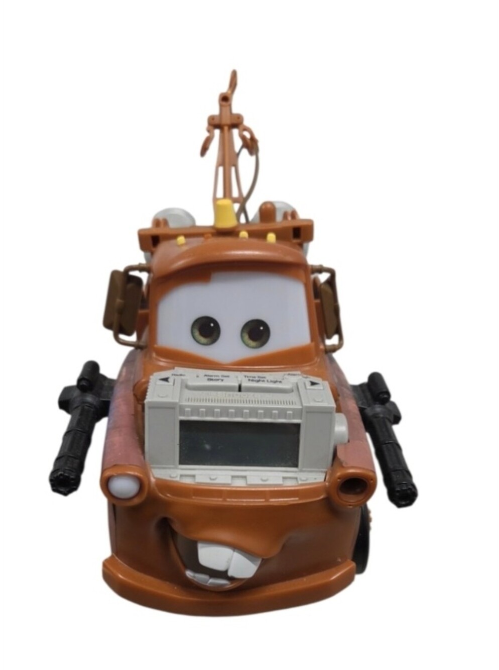 Disney Pixar Cars Tow Mater Storytelling Alarm Clock Radio and Night Light